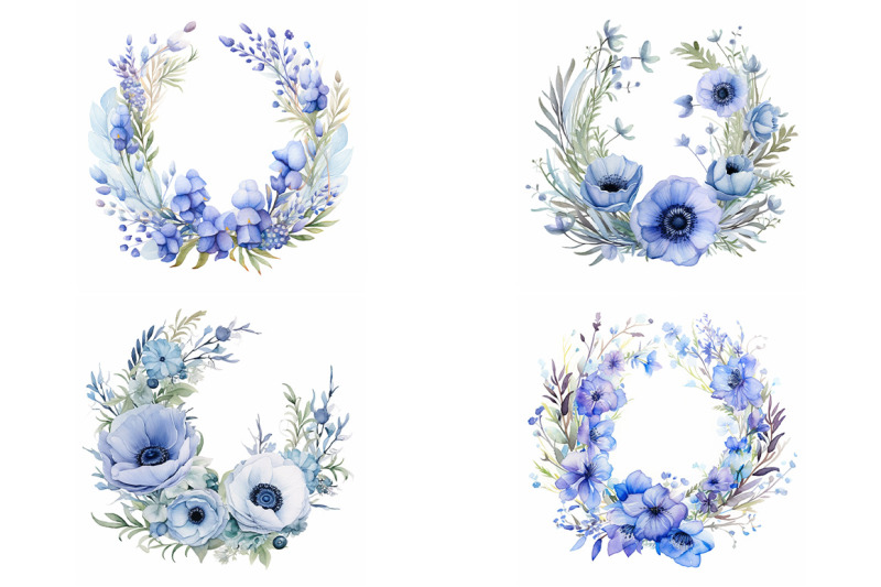 blue-floral-wreaths