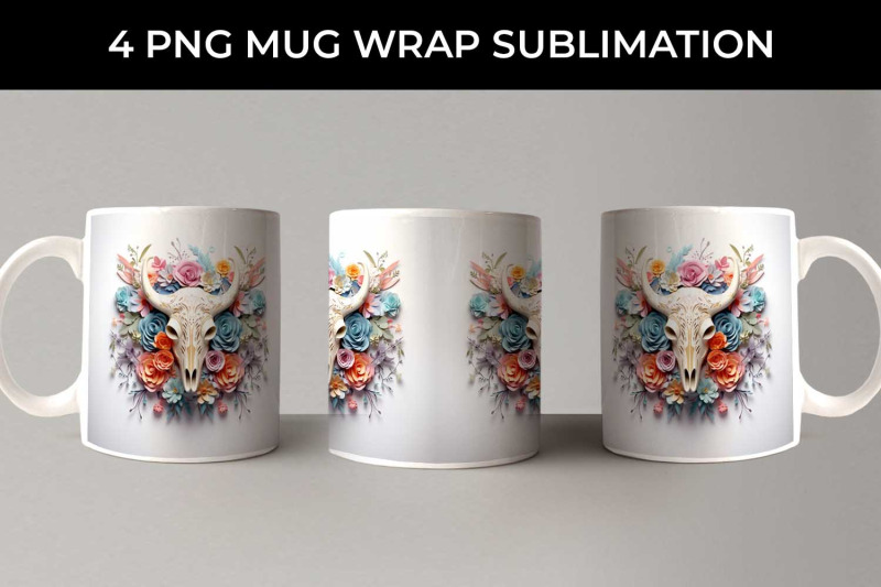 3d-floral-fantasy-bull-skull-mug-sublimation-png-bundle