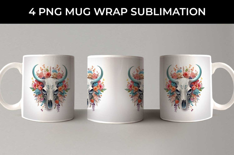 3d-floral-fantasy-bull-skull-mug-sublimation-png-bundle