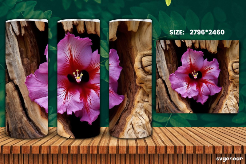 hibiscus-on-bark-tumbler-wrap-20-oz-sublimation