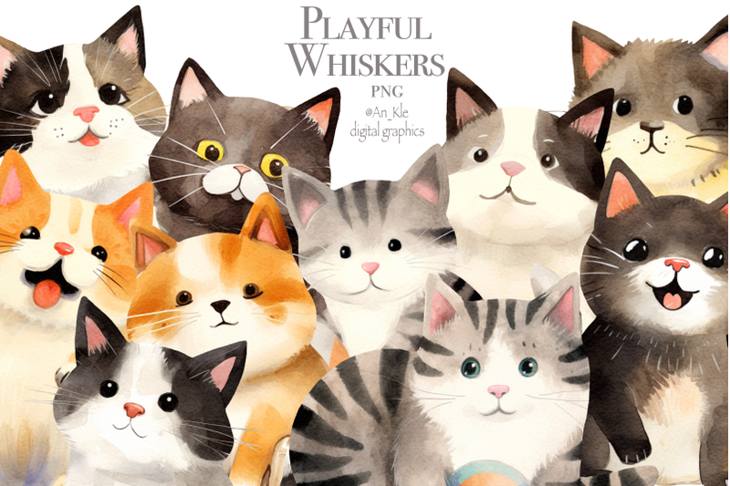 playful-kittens-clipart