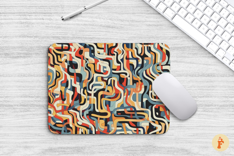 vintage-abstract-line-art-mouse-pad