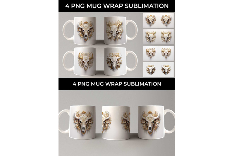 3d-gold-white-bull-skull-mug-sublimation-png-bundle