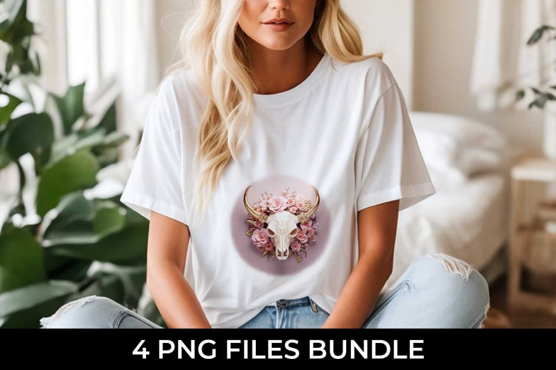 3d-gold-pink-bull-skull-t-shirt-sublimation-png-bundle