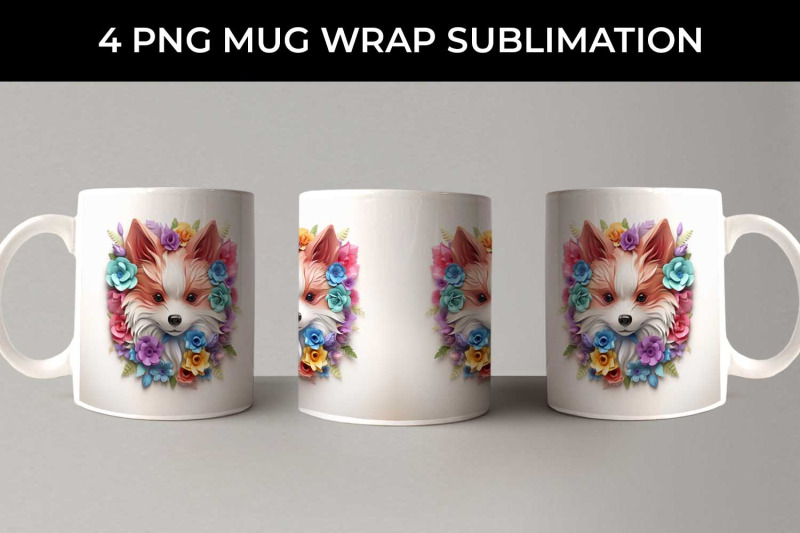 3d-floral-fantasy-pomeranian-mug-sublimation-png-bundle