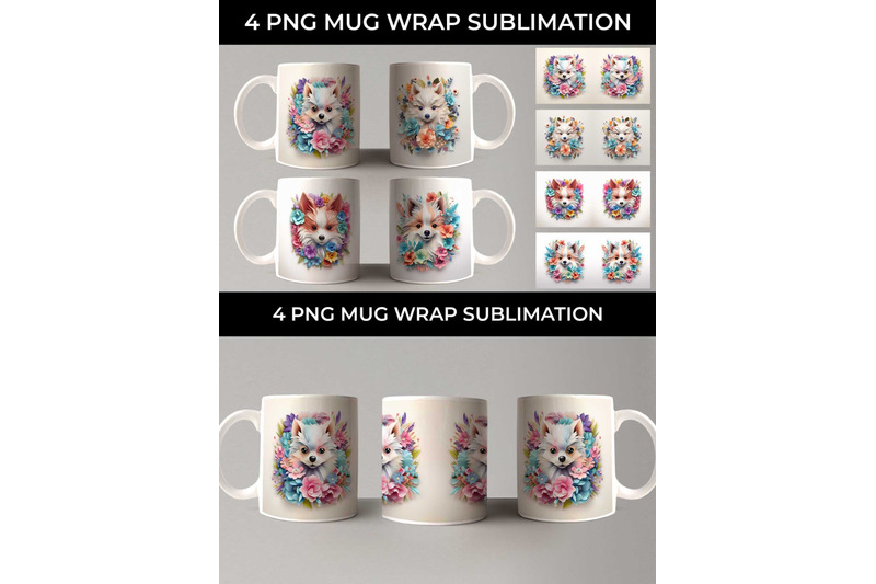 3d-floral-fantasy-pomeranian-mug-sublimation-png-bundle