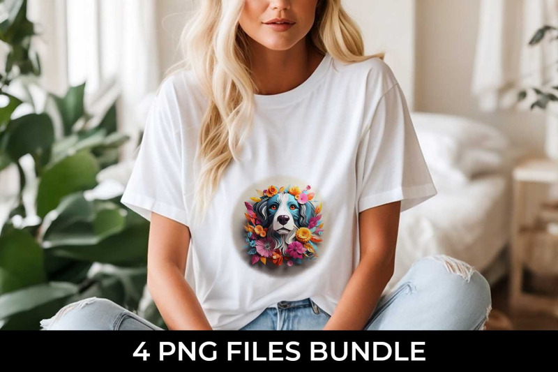 3d-floral-fantasy-bernese-mountain-t-shirt-sublimation-png-bundle