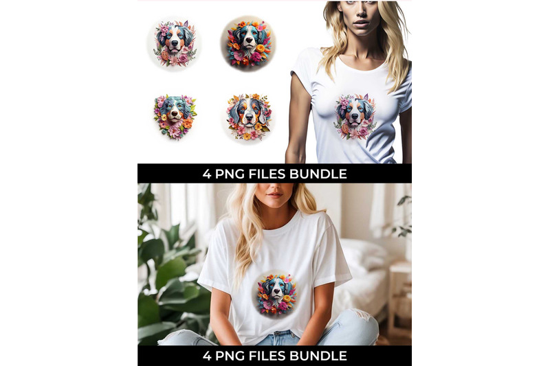 3d-floral-fantasy-bernese-mountain-t-shirt-sublimation-png-bundle