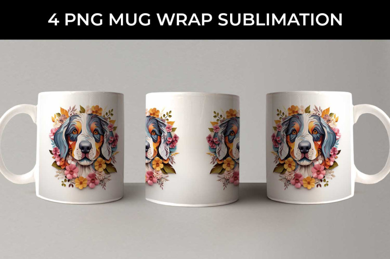 3d-floral-fantasy-bernese-mountain-mug-sublimation-png-bundle