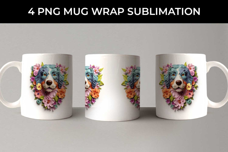 3d-floral-fantasy-bernese-mountain-mug-sublimation-png-bundle