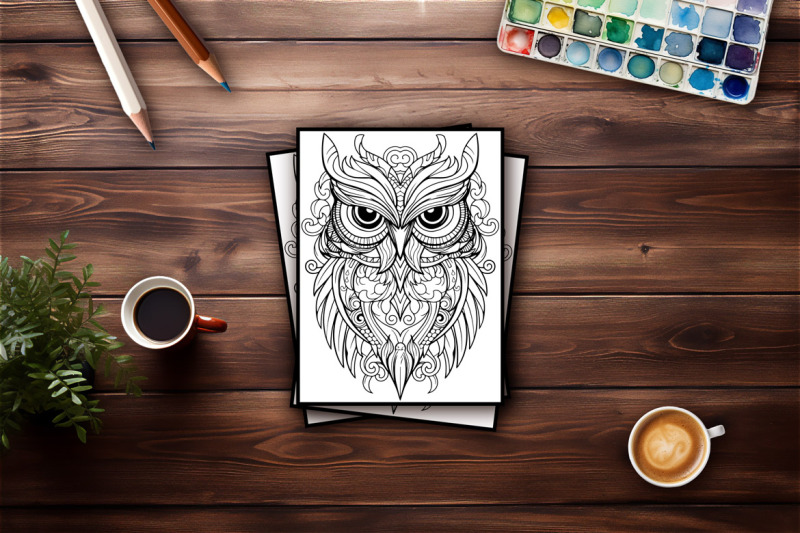 50-owls-anti-stress-coloring-pages