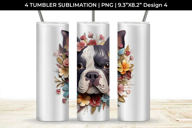 3d-floral-fantasy-boston-terrier-tumbler-wrap-sublimation-png-bundle