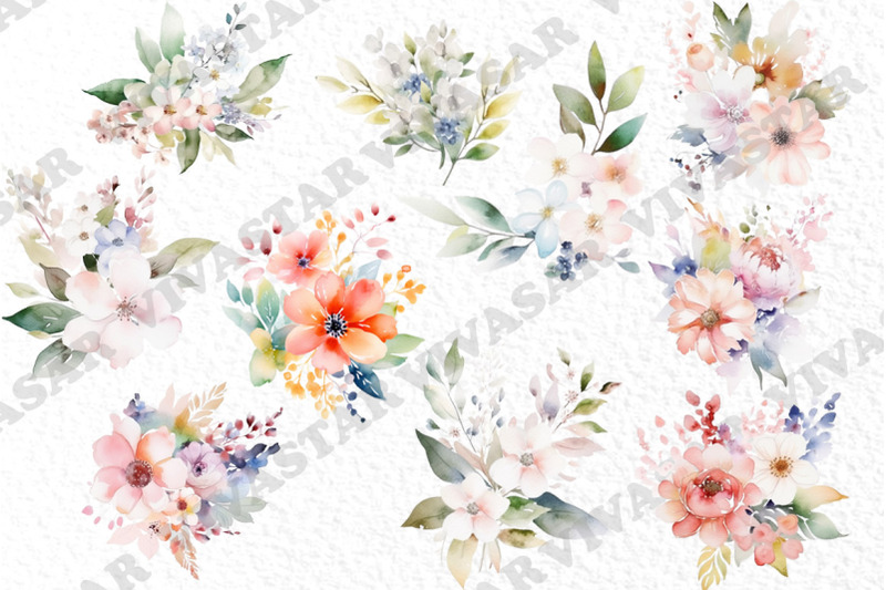 watercolor-floral-bouquets-clipart