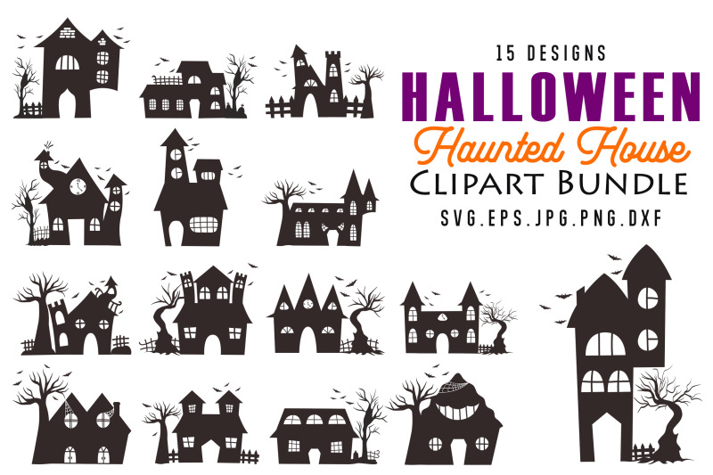 haunted-house-clipart-bundle-for-halloween-designs