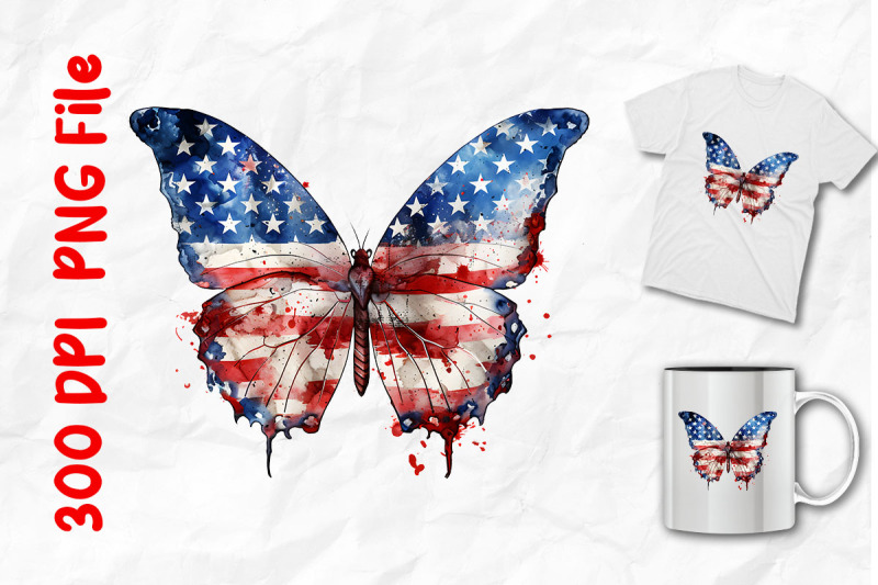 usa-flag-butterfly