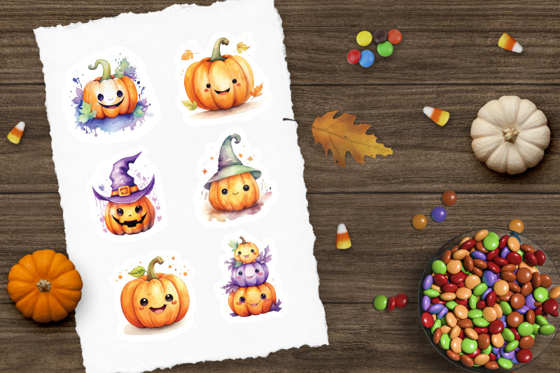 cute-cartoon-ghosts-sticker-pack-with-halloween-characters-png