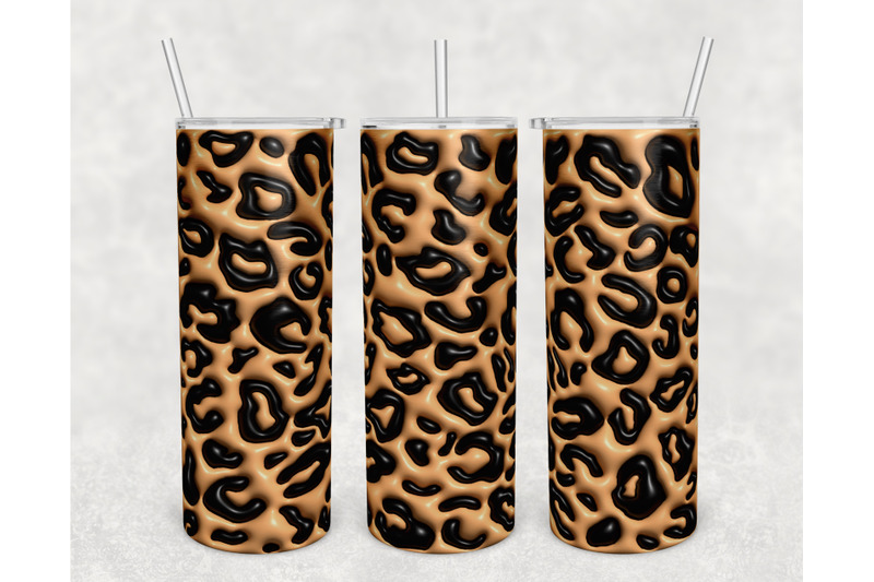 3d-inflated-leopard-skin-tumbler-wrap-20oz-skinny-tumbler-sublimation