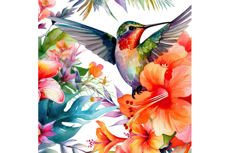 hummingbird-png-40oz-quencher-tumbler-tropical-flowers