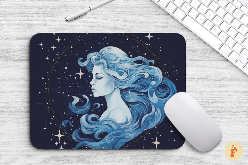 aquarius-zodiac-sign-mouse-pad