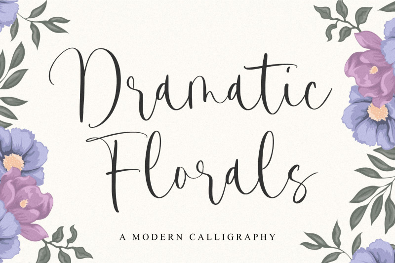 dramatic-florals-font