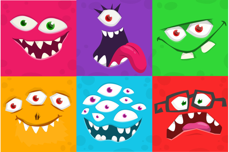 cute-halloween-monsters-faces-expressions-vector-set
