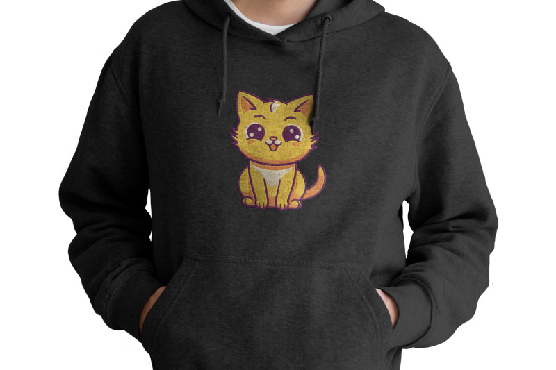 cute-kawaii-cat-embroidery