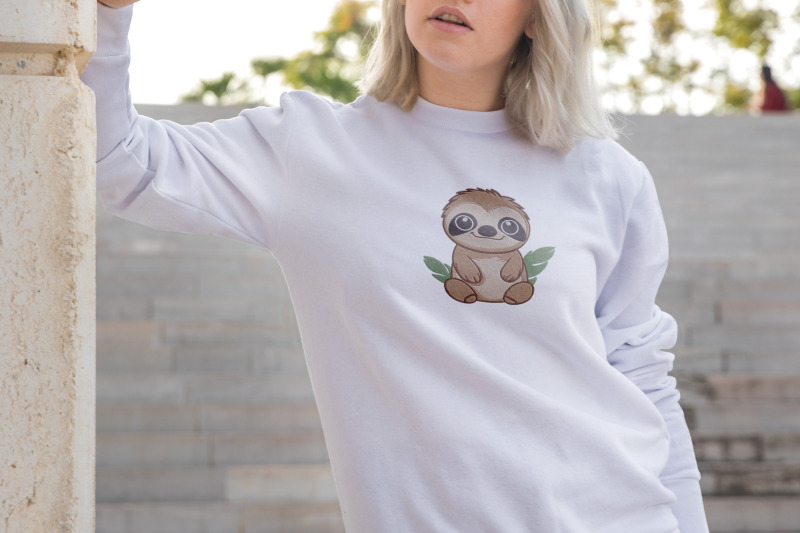 cute-kawaii-sloth-embroidery-design