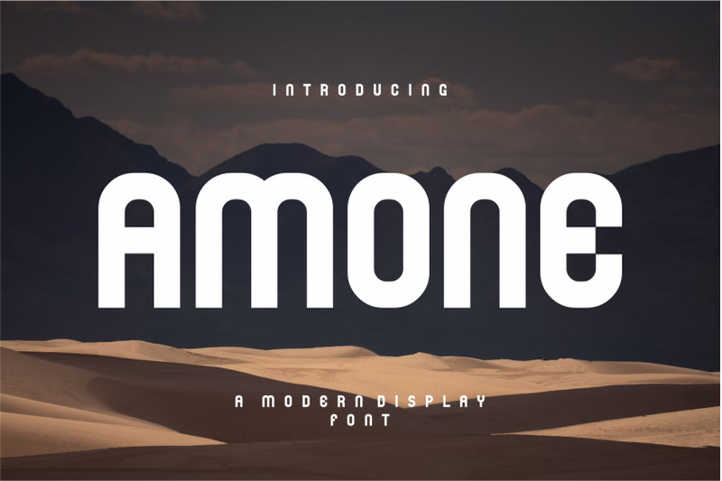amone-modern-display-typeface