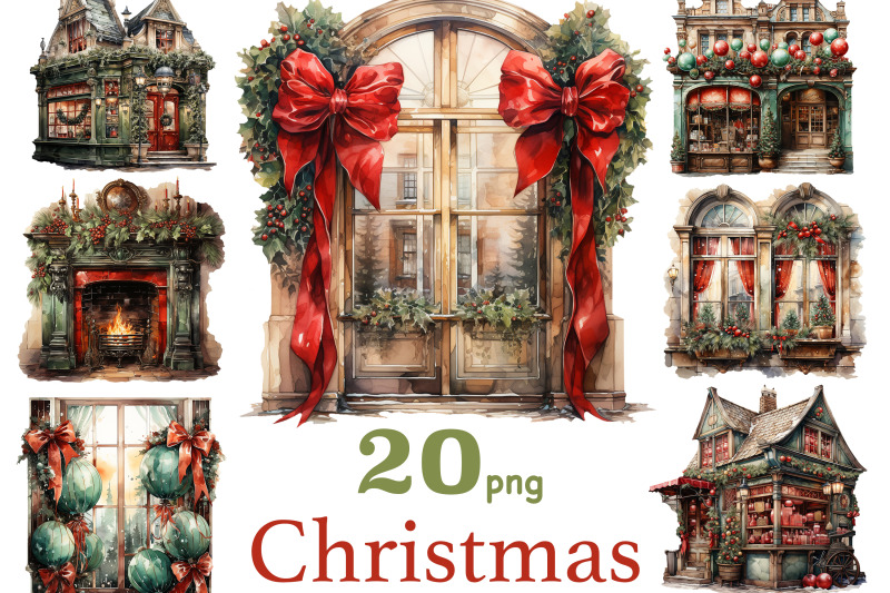 christmas-scenes-clipart-png-winter-house-illustration