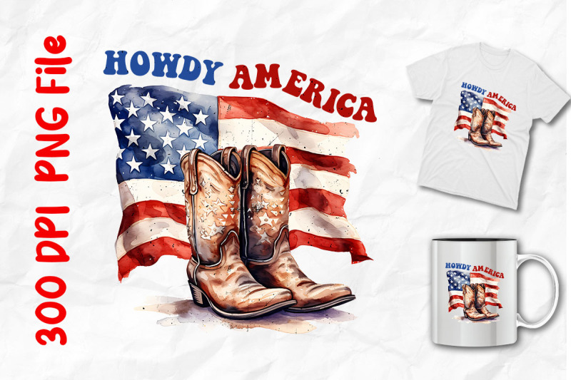 howdy-america-with-cowboy-boots