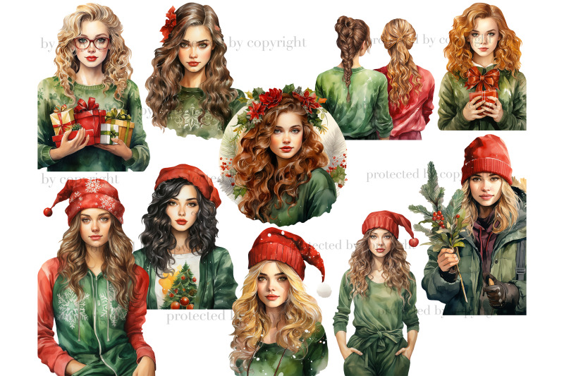 christmas-fashion-girl-clipart-bundle-xmas-sublimation-png