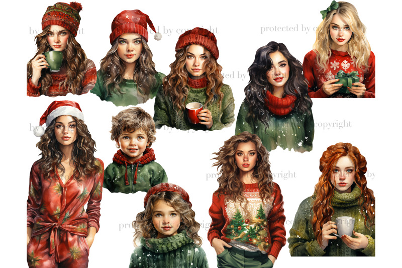 christmas-fashion-girl-clipart-bundle-xmas-sublimation-png