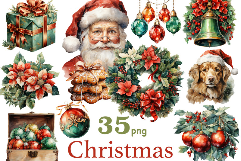 christmas-watercolor-clipart-set-santa-claus-graphics-png