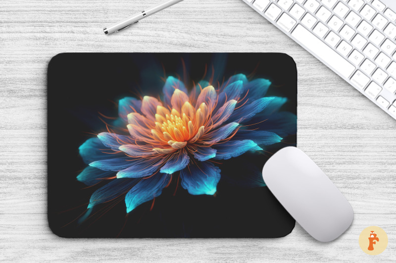 3d-photovoltaic-effects-flower-mouse-pad