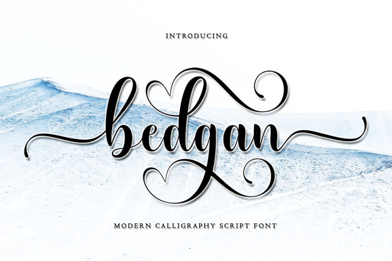 bedgan-script-font