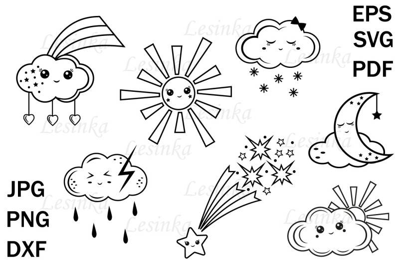 meteorological-symbols-svg-kawaii-weather-sign-cutting