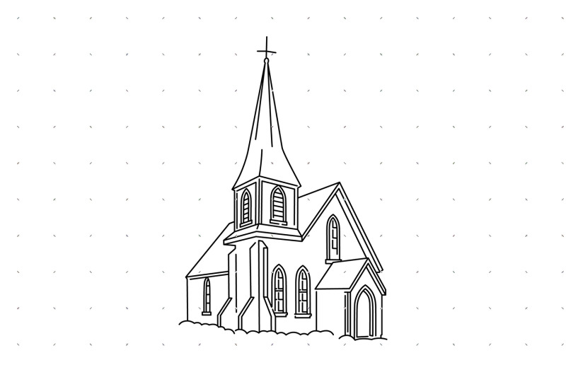 old-wooden-church-svg