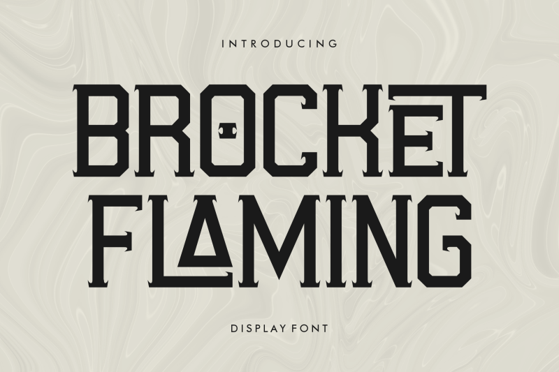 brocket-flaming-typeface