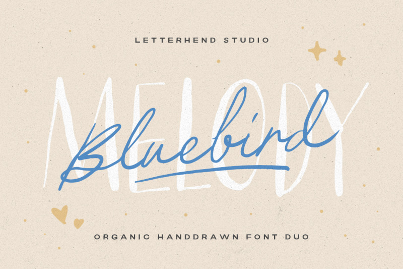 bluebird-melody-organic-font-duo