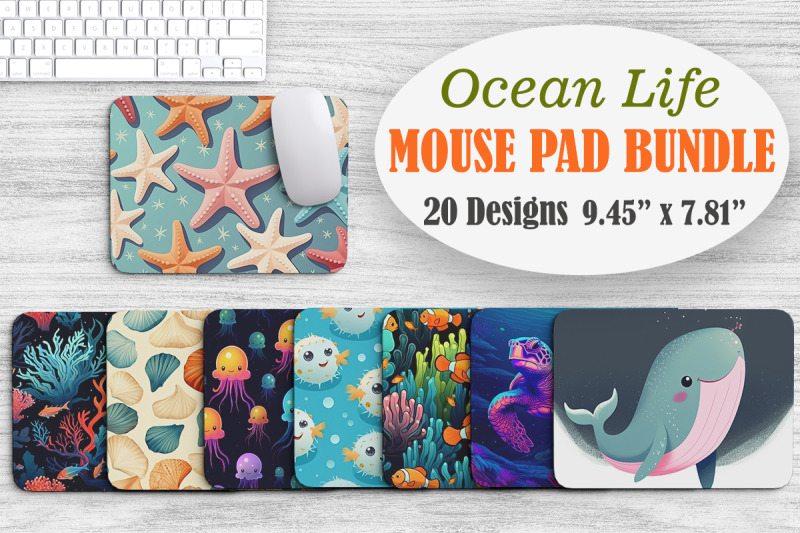 ocean-life-nbsp-mouse-pad-bundle