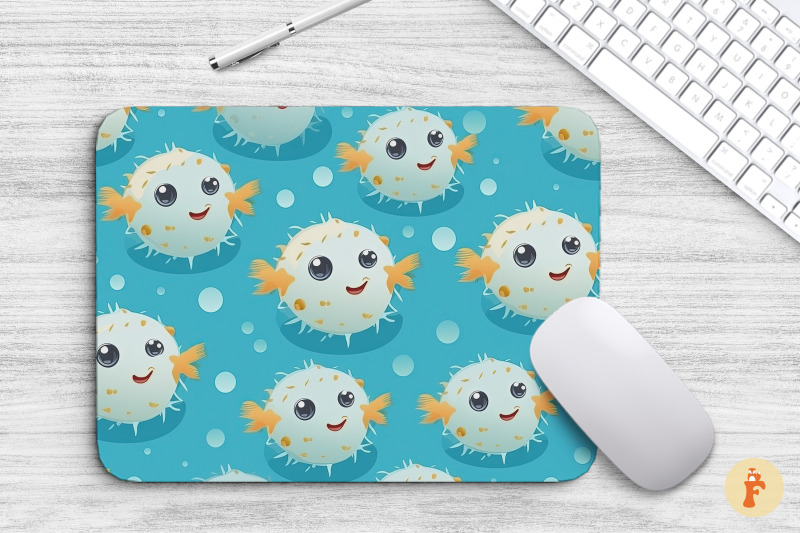 kawaii-puffer-fish-mouse-pad