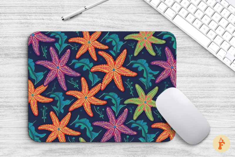 starfish-five-limbs-mouse-pad