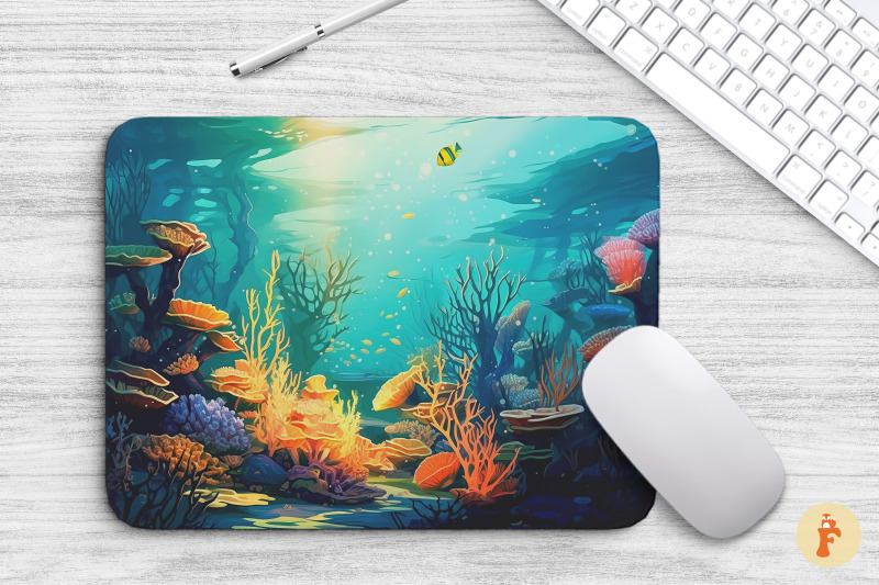 beautiful-under-sea-scene-mouse-pad