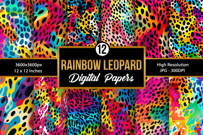 rainbow-leopard-print-seamless-patterns