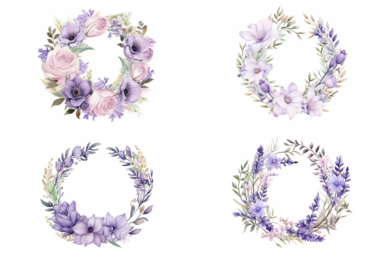 lavender-floral-wreaths