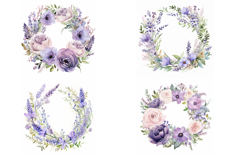 lavender-floral-wreaths