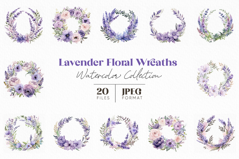 lavender-floral-wreaths