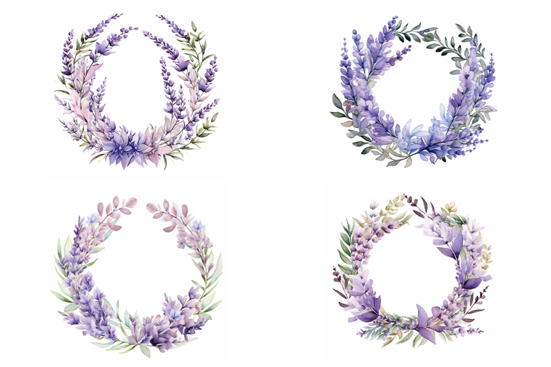 lavender-floral-wreaths