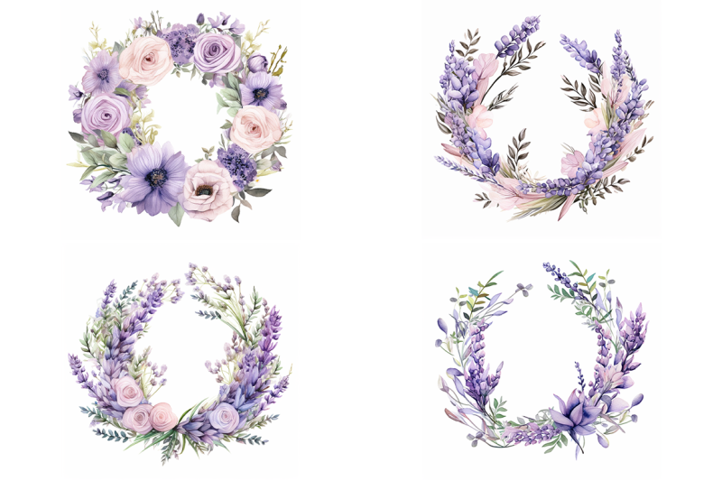 lavender-floral-wreaths