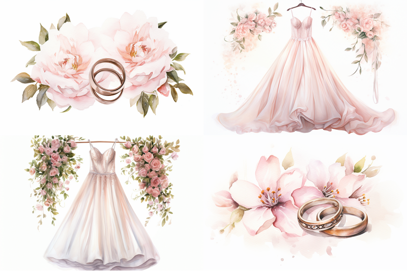 blush-pink-wedding-watercolor-collection